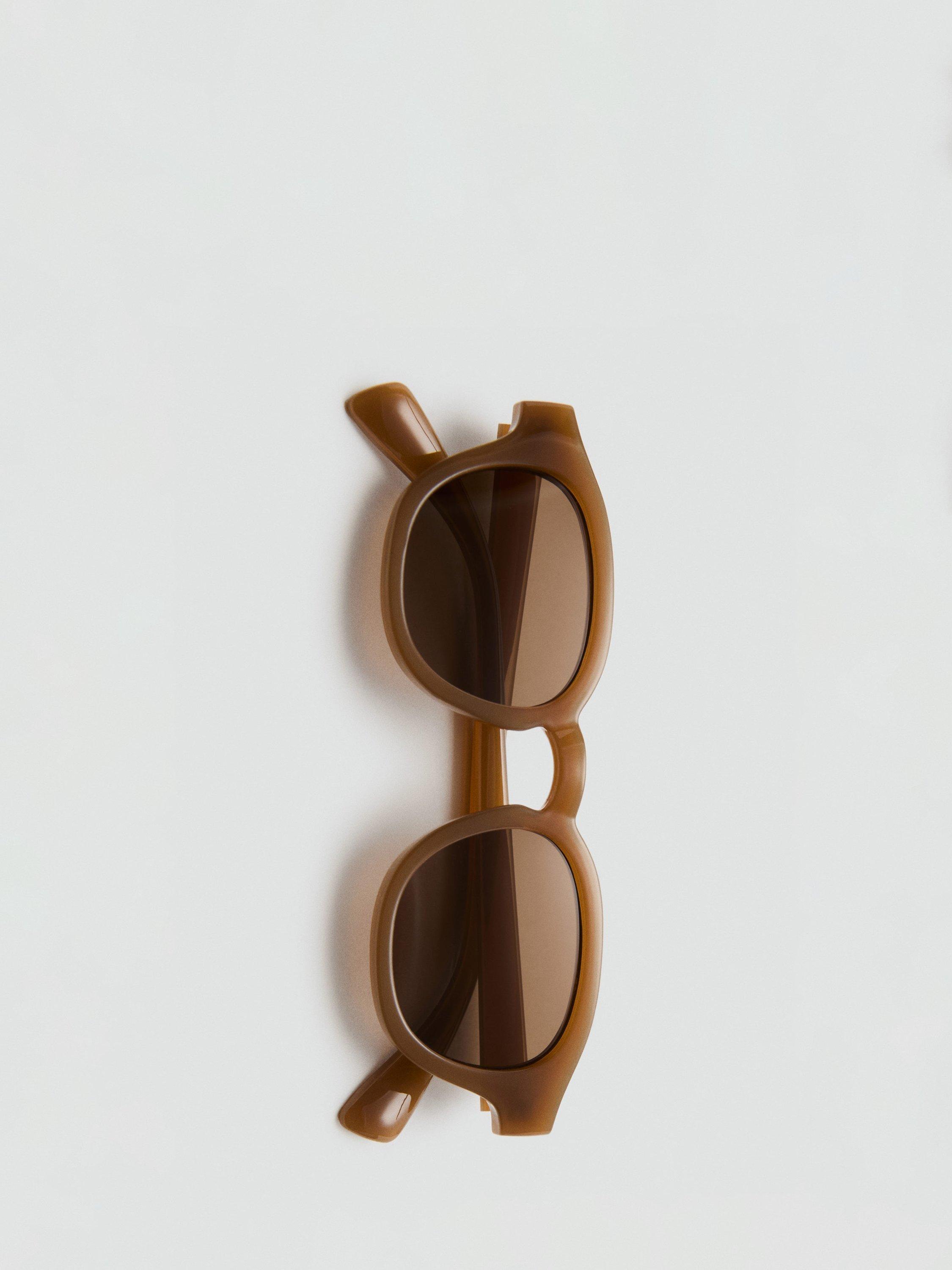 Product image 4 of 4, which shows Mango Jintae Sunglasses, Dark Brown