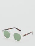 Mango Justin Sunglasses, Clear