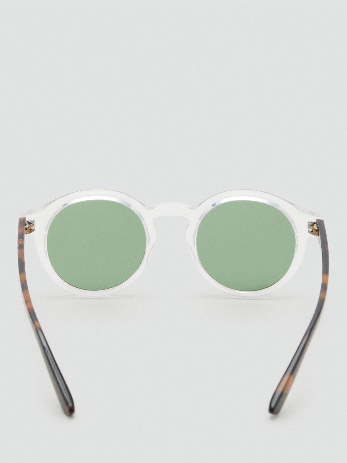 Product image 3 of 4, which shows Mango Justin Sunglasses, Clear, One Size