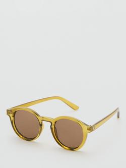Mango Justin Sunglasses - view 2, Dark Yellow