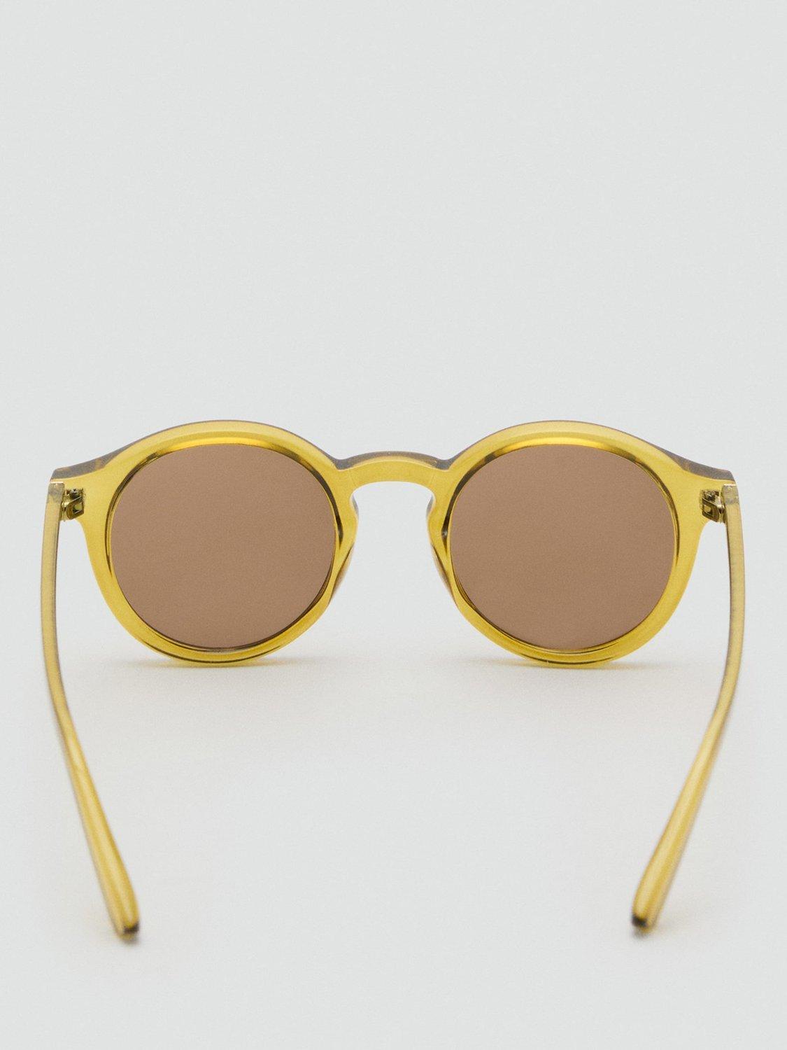 Product image 3 of 4, which shows Mango Justin Sunglasses, Dark Yellow, One Size