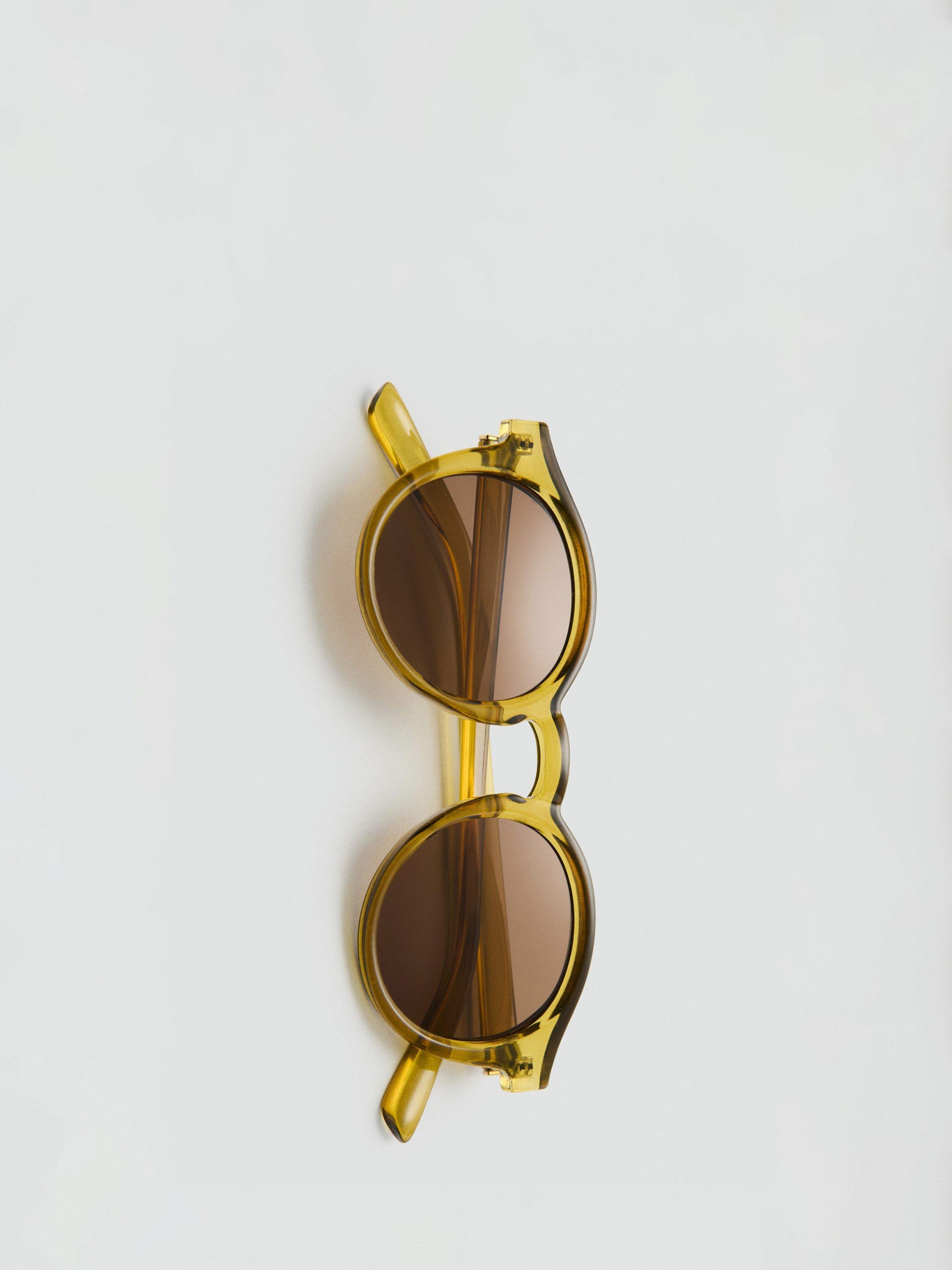 Product image 4 of 4, which shows Mango Justin Sunglasses, Dark Yellow, One Size