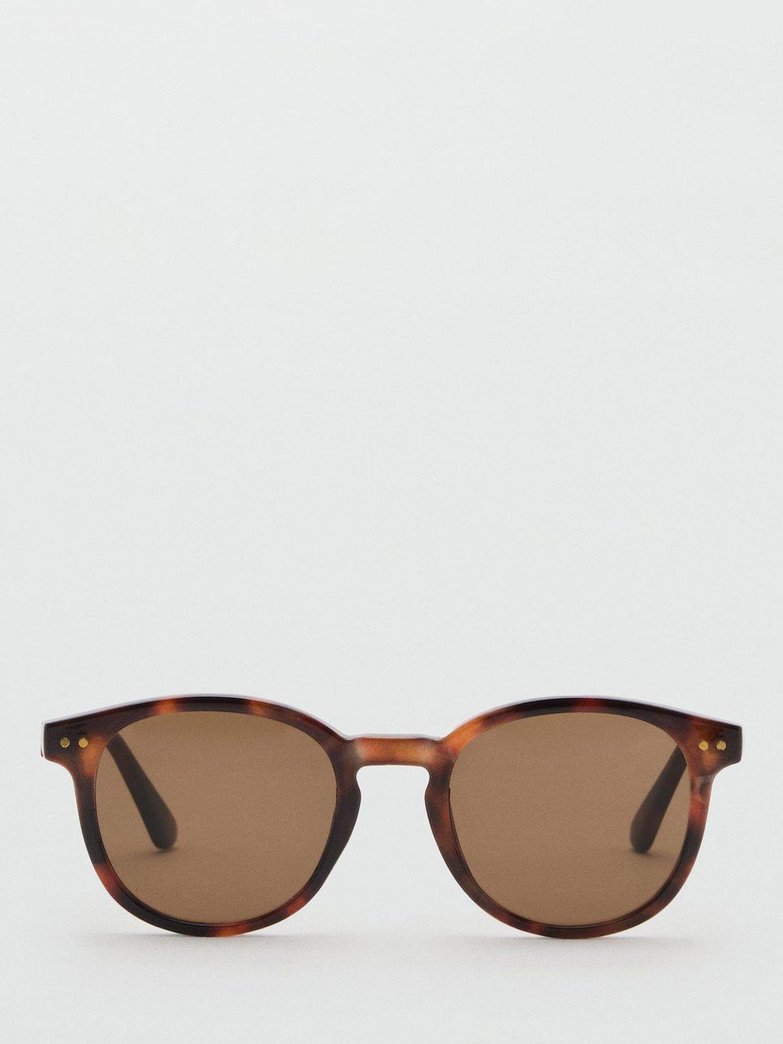 Product image 1 of 4, which shows Mango Porter Sunglasses, Dark Brown, One Size