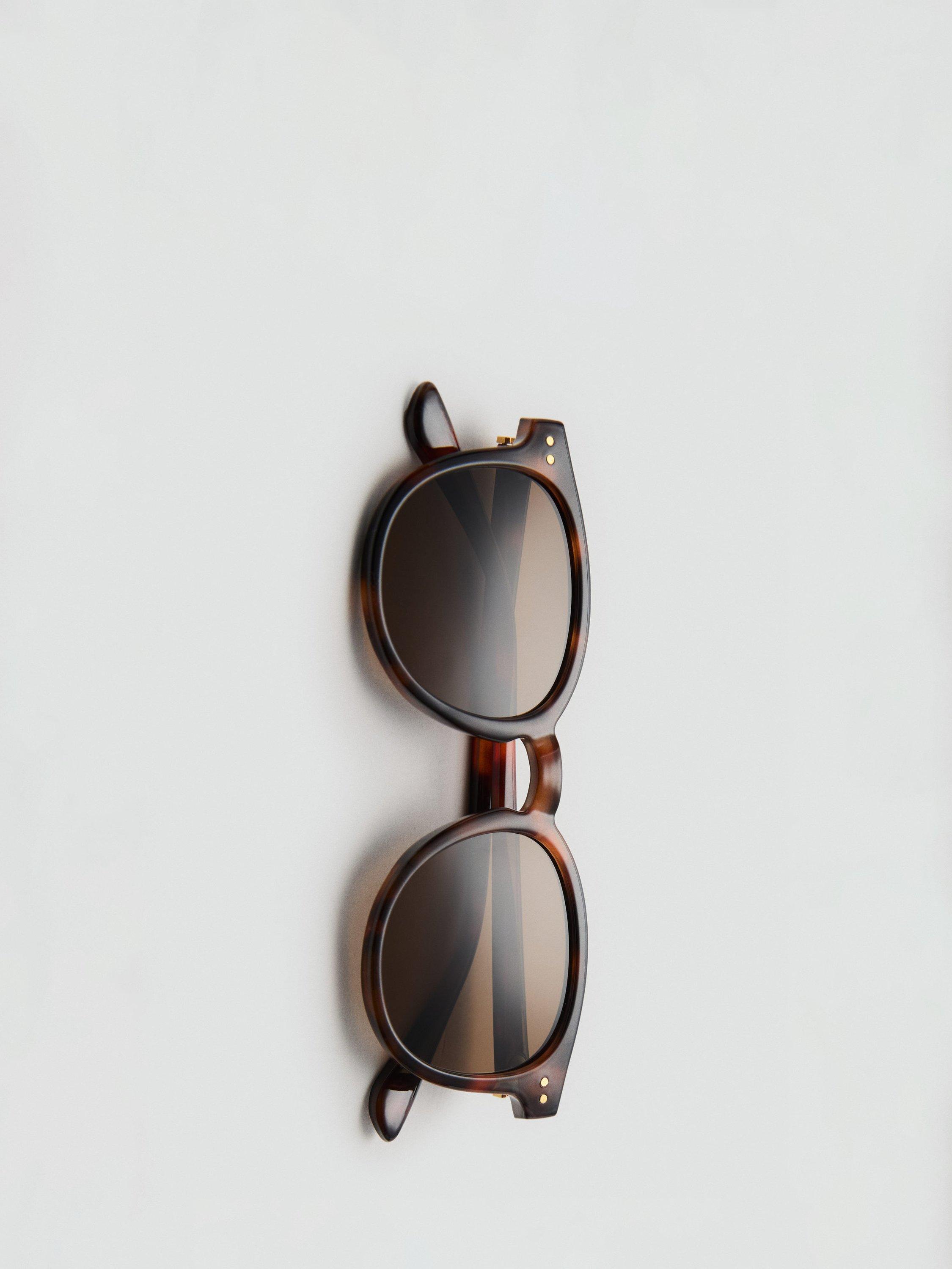 Product image 4 of 4, which shows Mango Porter Sunglasses, Dark Brown, One Size