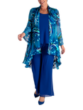 chesca Ocean Wave Print Swing Jacket