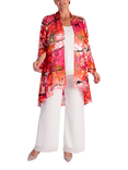 chesca Floral Print Swing Jacket
