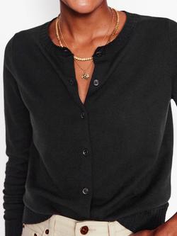 Boden Emilia Crew Neck Cardigan - view 2, Black