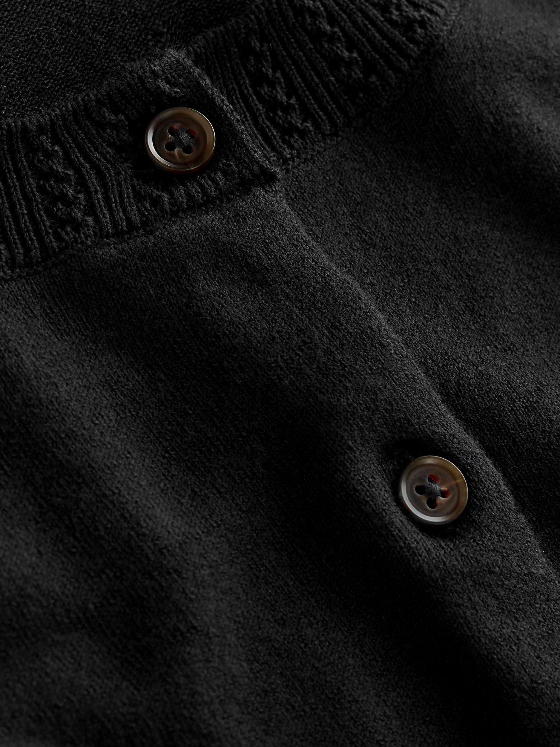 Product image 6 of 6, which shows Boden Emilia Crew Neck Cardigan, Black, XS