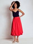 Boden Bubble Hem Midi Skirt, Poppy Red