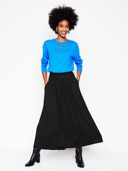 Boden Rosaline Jersey Midi Skirt, Black, Black