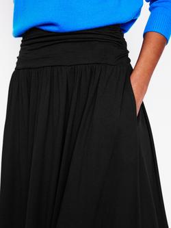 Boden Rosaline Jersey Midi Skirt, Black - view 2, Black