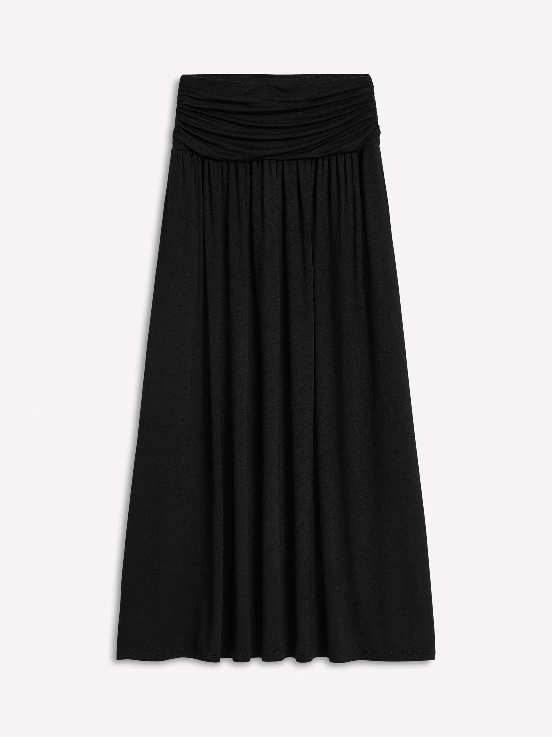 Product image 5 of 5, which shows Boden Rosaline Jersey Midi Skirt, Black, 8