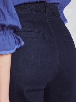 Boden Primrose Patch Pocket Jeans, Indigo Braid - view 2, Indigo Braid