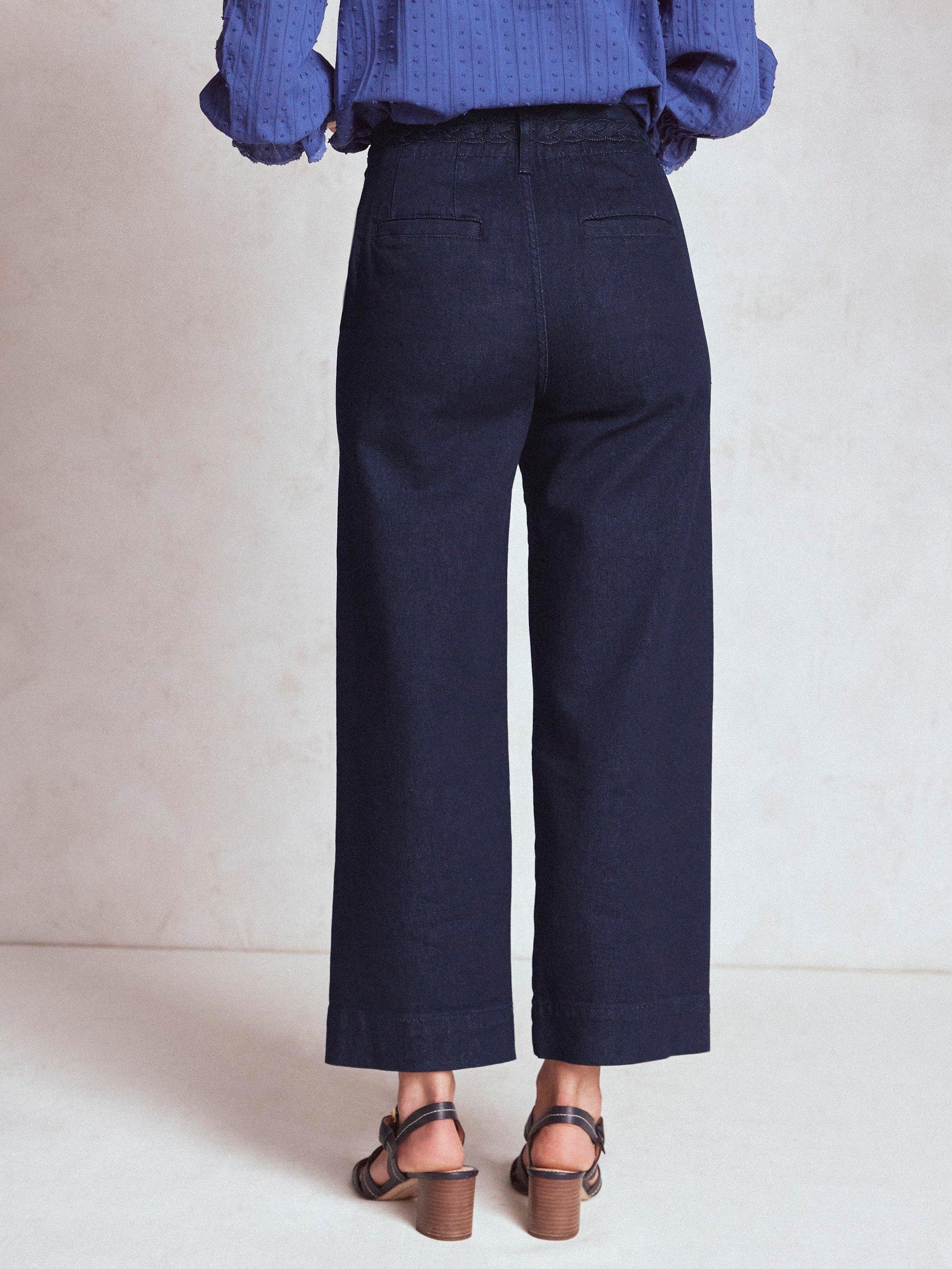Product image 3 of 6, which shows Boden Primrose Patch Pocket Jeans, Indigo Braid, 27R
