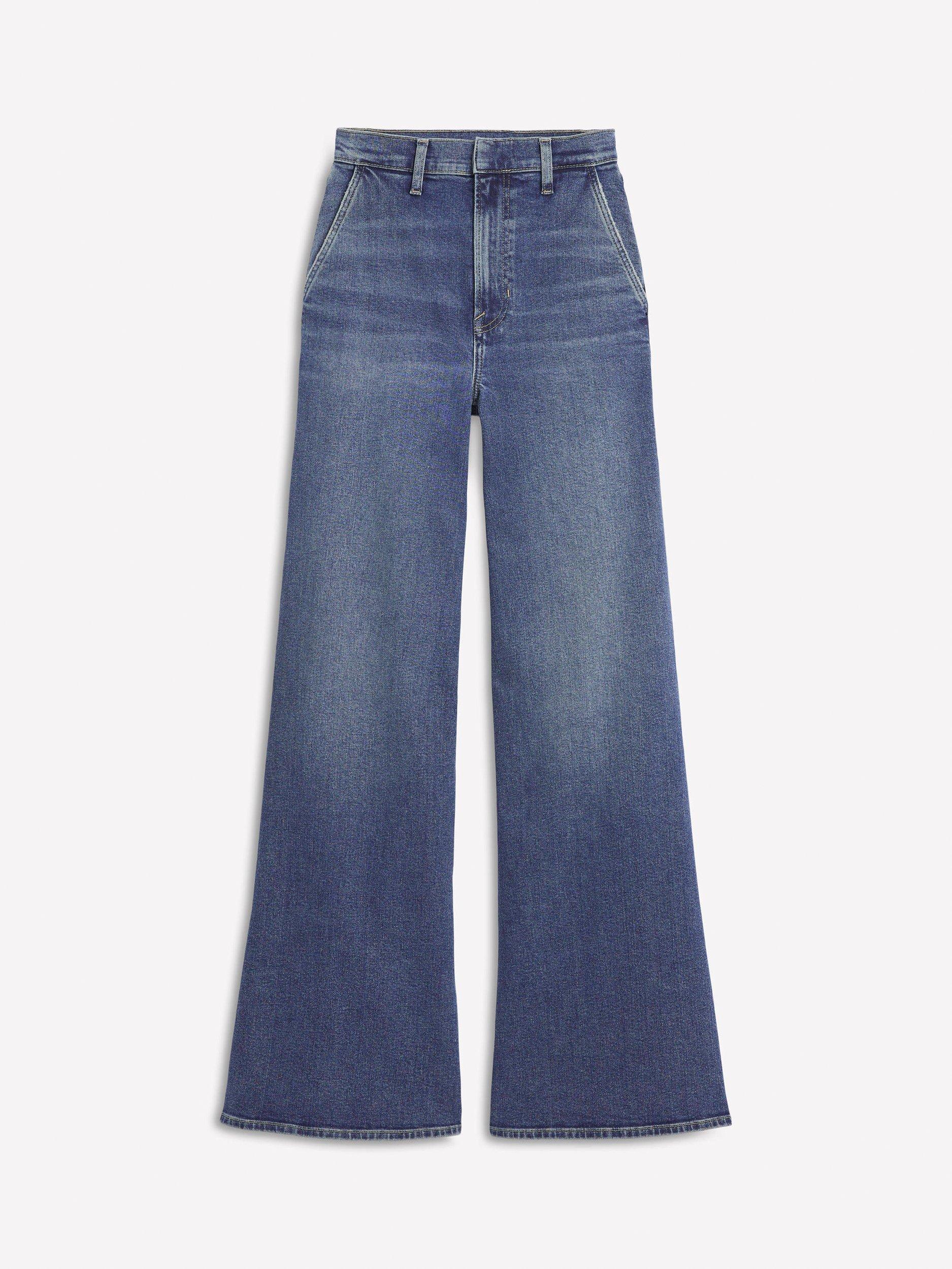 Product image 6 of 6, which shows Boden High Rise Wide Leg Jeans, Mid Vintage, 27R