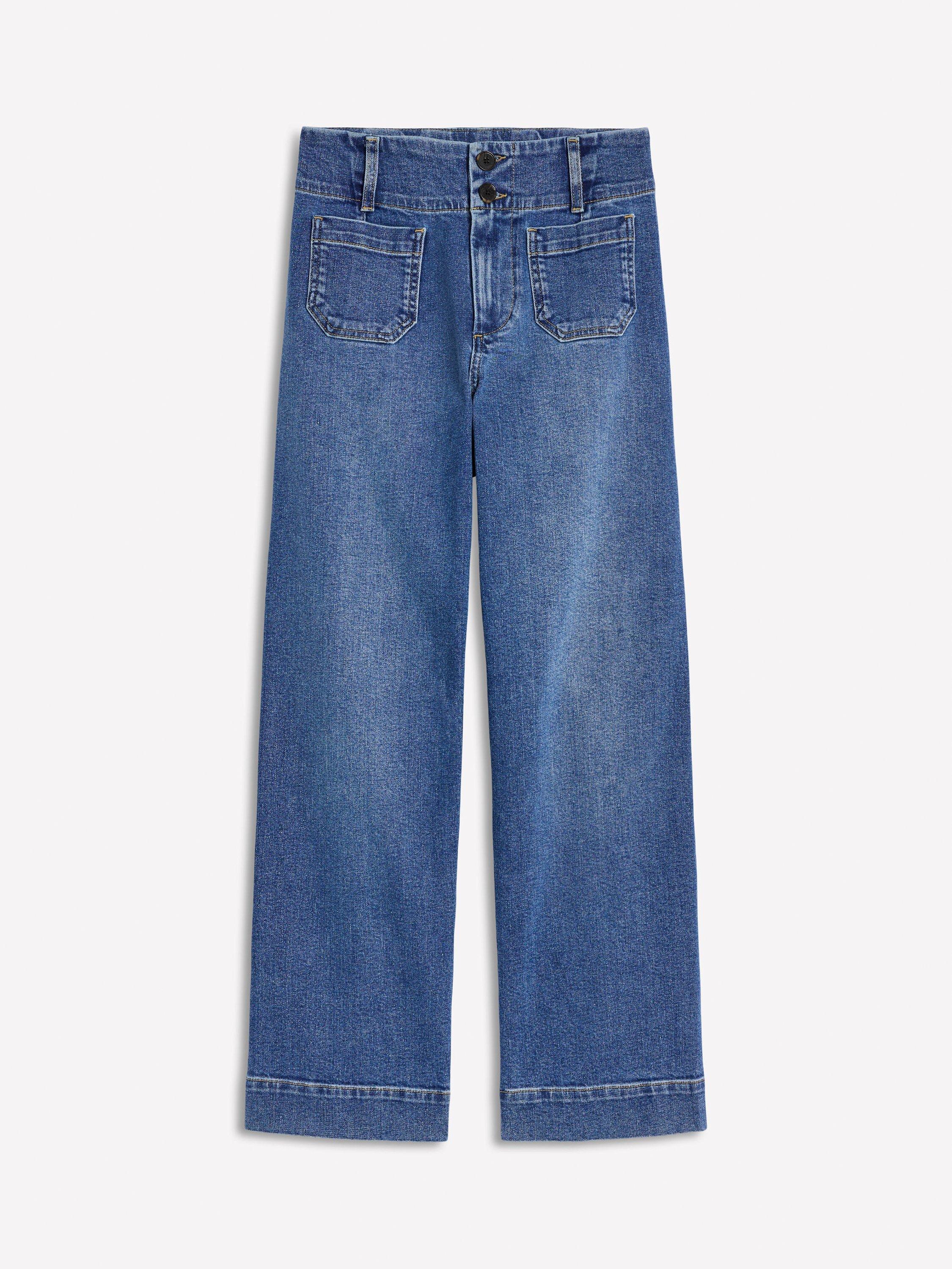 Product image 5 of 5, which shows Boden Primrose Patch Pocket Jeans, Light Vintage, 27R