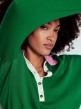 Boden Lara Relaxed Henley Top, Emerald/Multi