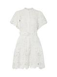 YAS Sana Broderie Anglaise Shirt Dress, White