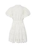 YAS Sana Broderie Anglaise Shirt Dress, White