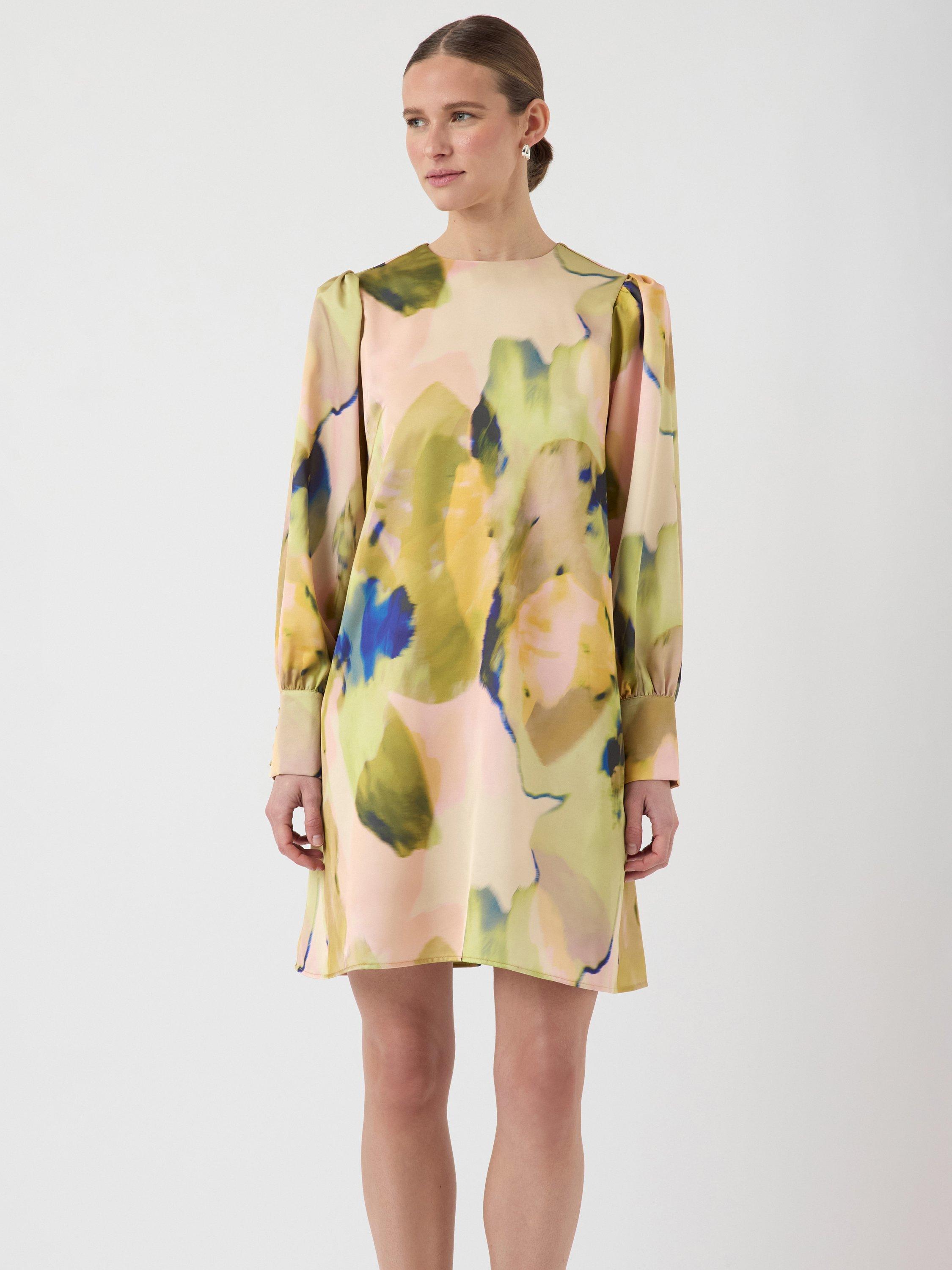 Product image 1 of 6, which shows YAS Skyra Abstract Mini Dress, Multi, 6