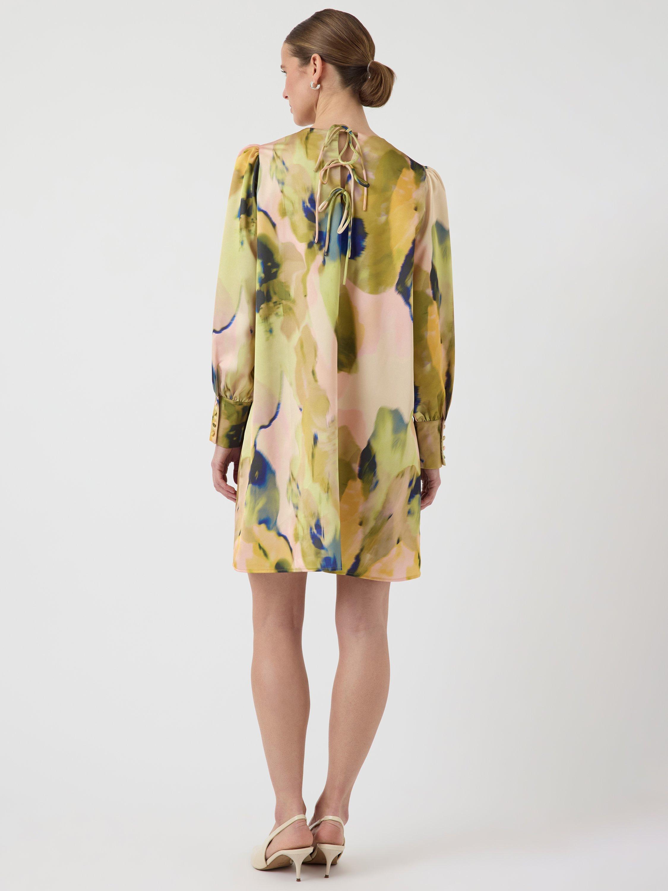 Product image 4 of 6, which shows YAS Skyra Abstract Mini Dress, Multi, 6