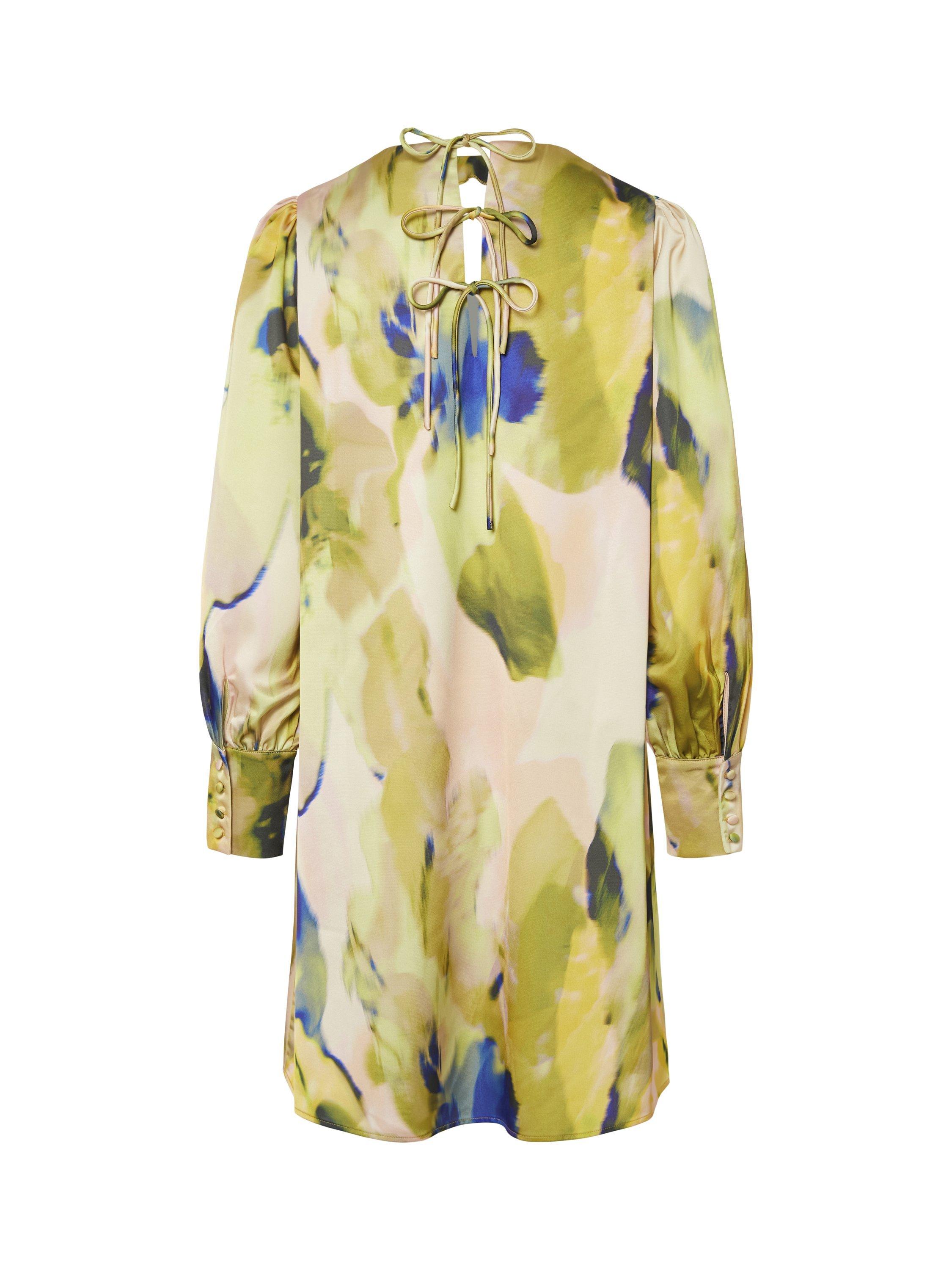 Product image 6 of 6, which shows YAS Skyra Abstract Mini Dress, Multi, 6