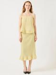 YAS Riva Plisse Strappy Top, Yellow