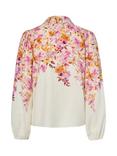 YAS Cleo Classic Floral Button Neck Shirt