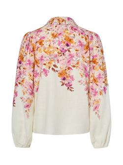 YAS Cleo Classic Floral Button Neck Shirt - view 2, Multi
