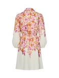 YAS Cleo Fit And Flare Floral V-Neck Midi Dress