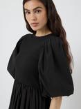 YAS Miri Puff Sleeve Mini Dress, Black