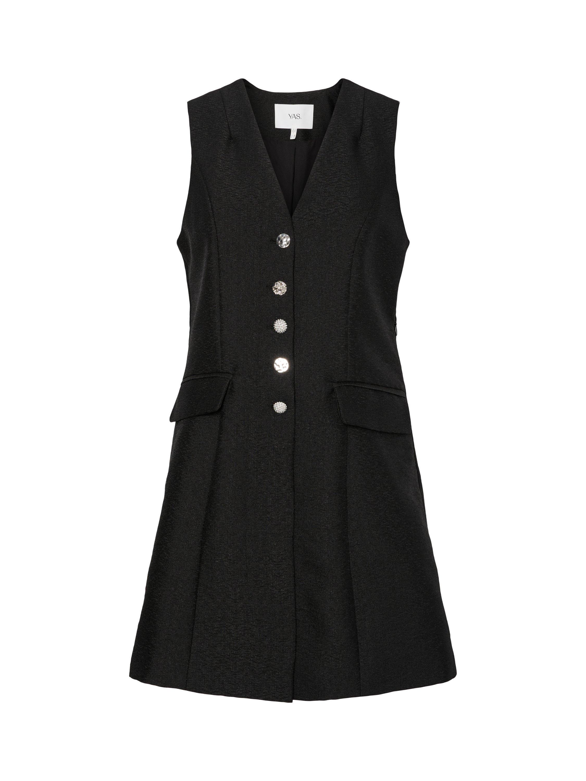 Product image 6 of 7, which shows YAS Spira Shirt Mini Dress, Black, 6