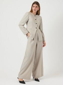 YAS Yasvesti Tailored High Rise Trousers, Grey