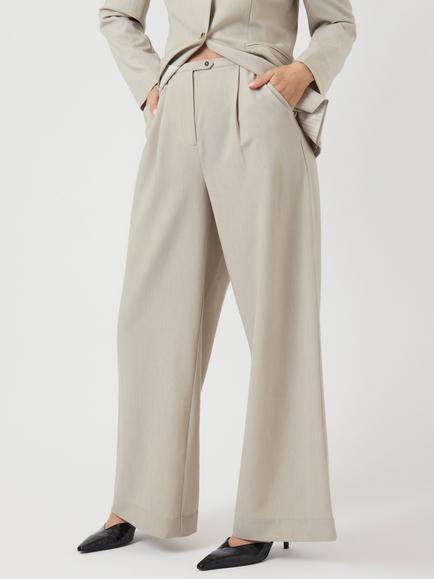 YAS Yasvesti Tailored High Rise Trousers - view 2, Grey