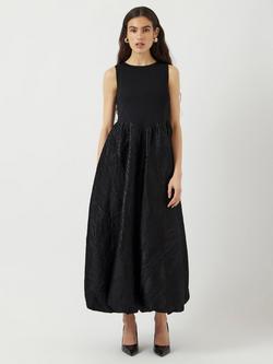 YAS Viro Midi Jacquard Dress - view 2, Black
