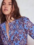 Boden Cecily Floral Midi Dress, Blue/Multi