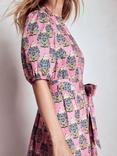 Boden Christabel Floral Midi Dress, Pink/Multi
