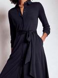 Boden Marcia Jersey Shirt Midi Dress, Navy