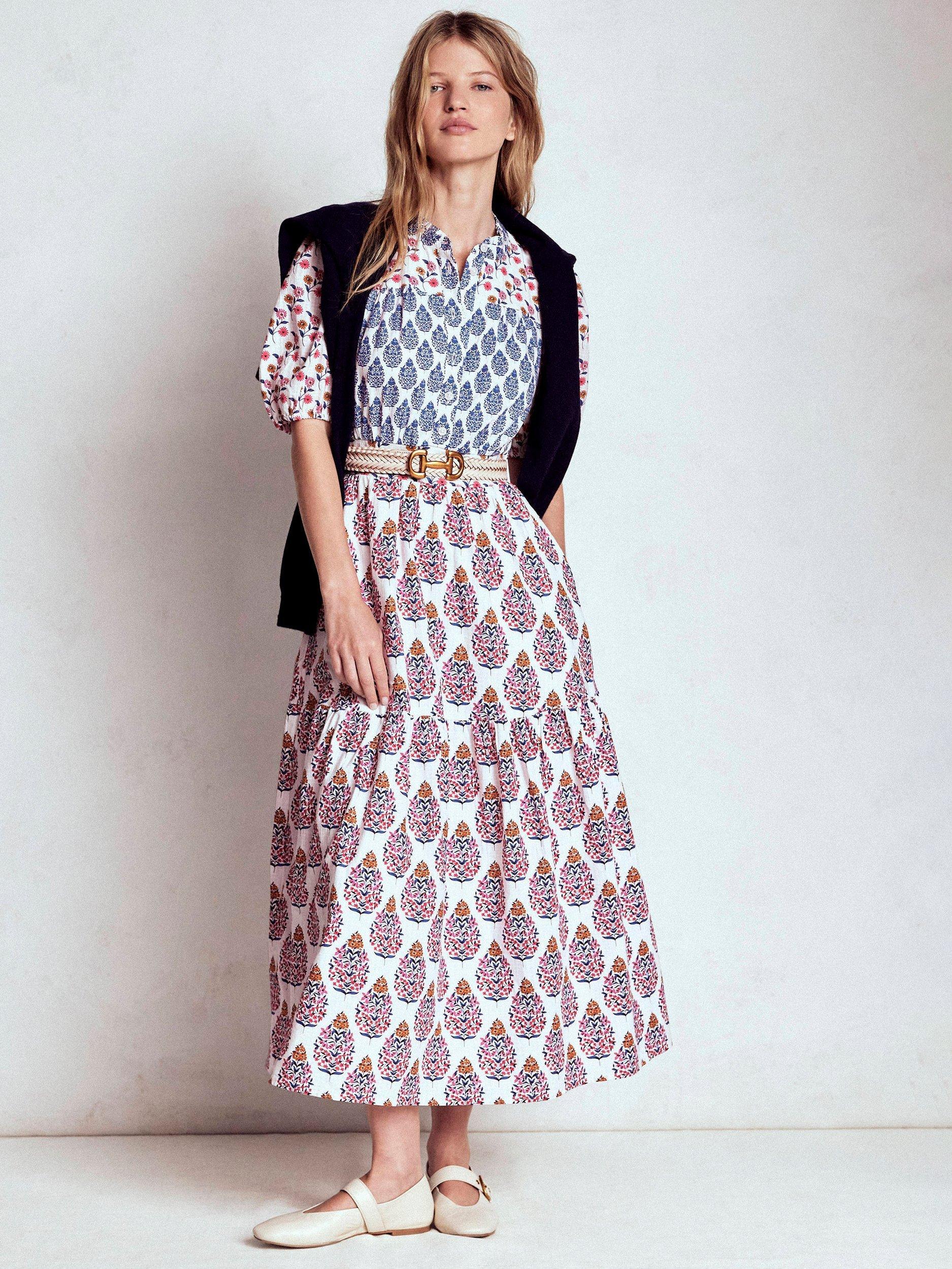Product image 6 of 7, which shows Boden Beatrice Floral Maxi Dress, Multi, 10