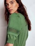 Boden Lottie Puff Sleeve Top, Newt Green