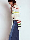 Boden Olivia Breton Stripe Top, Oatmeal/Multi