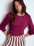 Boden Smocked Cuff Long Sleeve Top