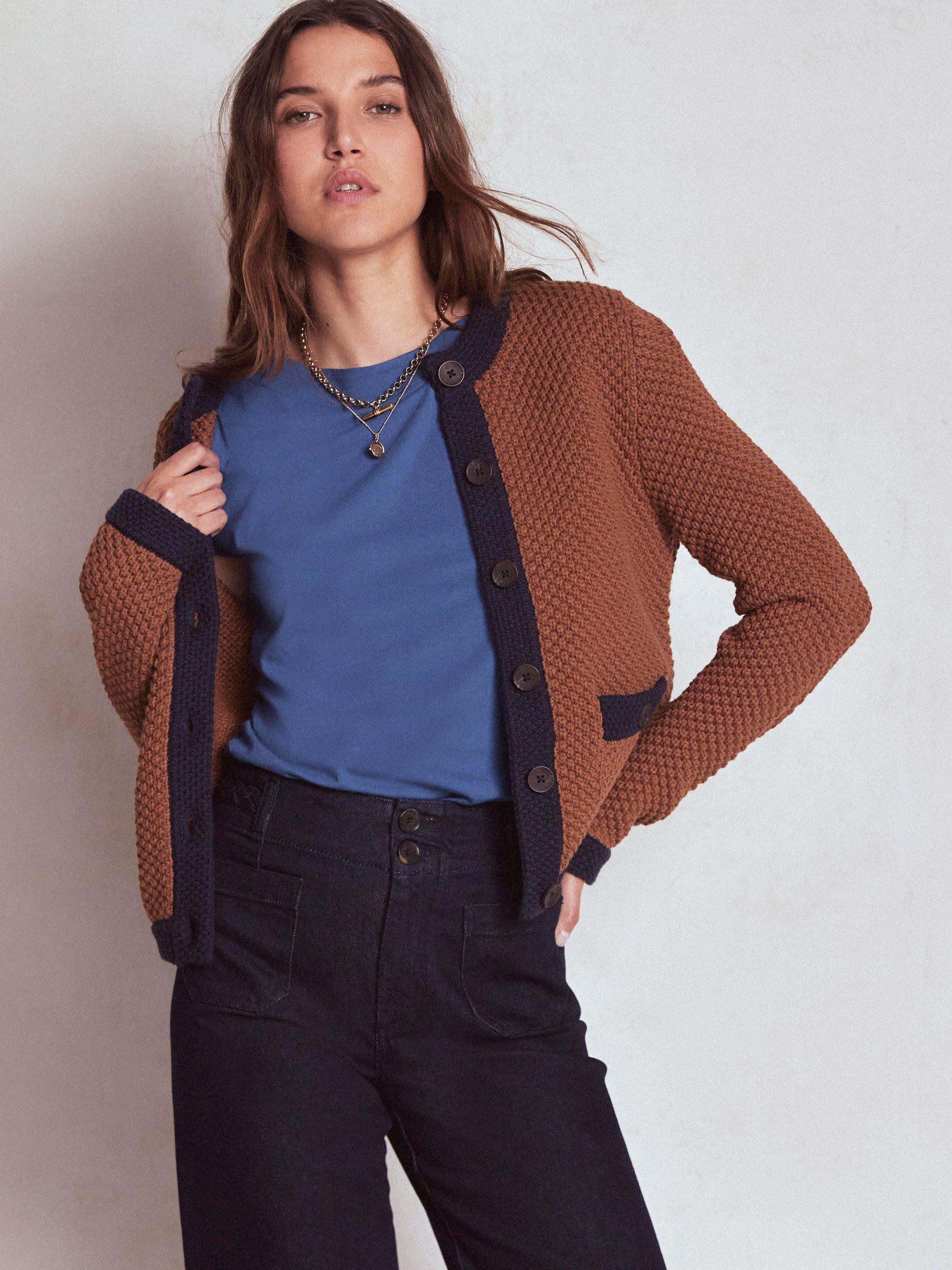 Product image 4 of 4, which shows Boden Super Soft Boat Neck T-Shirt, Denim Blue, 10