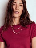 Boden Super Soft Boat Neck T-Shirt, Burgundy Red