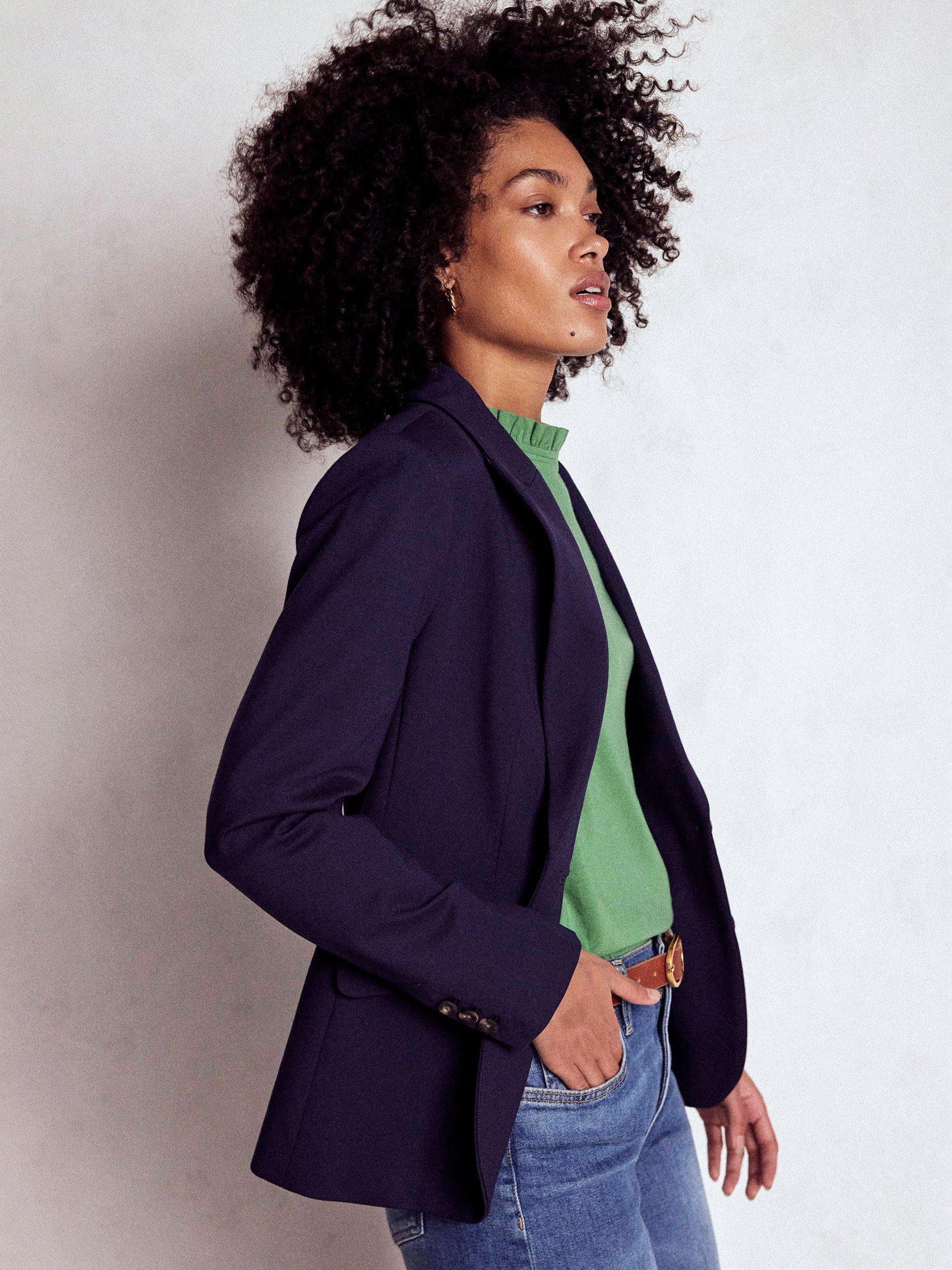 Product image 4 of 5, which shows Boden Super Soft Frill Top, Newt Green, 8