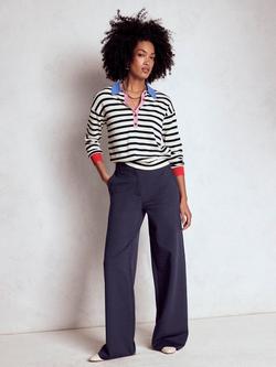 Boden Belgravia Ponte Trousers, Navy
