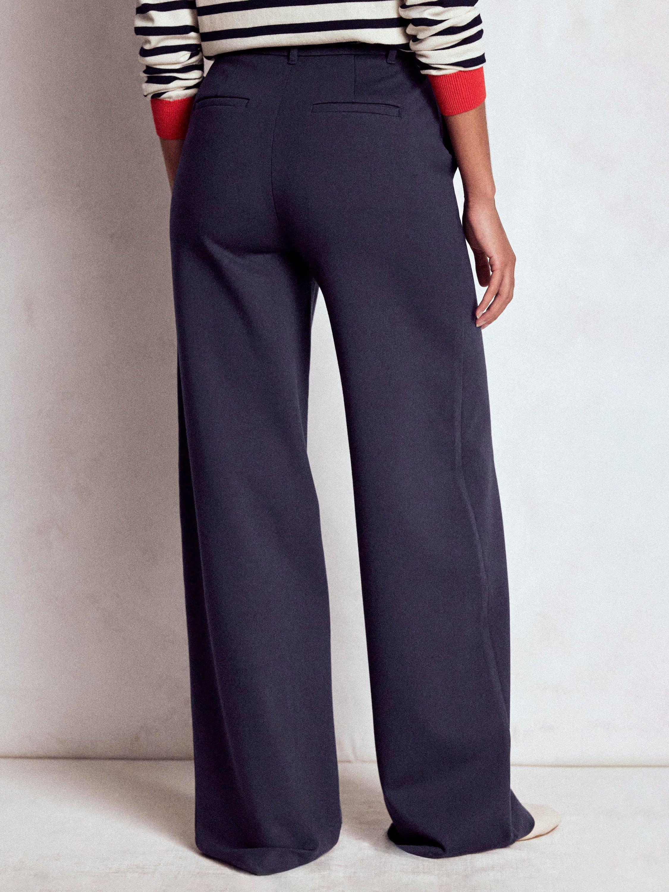 Product image 4 of 6, which shows Boden Belgravia Ponte Trousers, Navy, 8