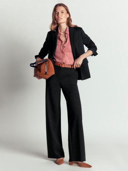 Boden Belgravia Ponte Trousers, Black
