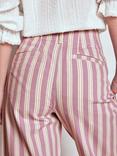 Boden Primrose Stripe Trousers, Lilac/Multi