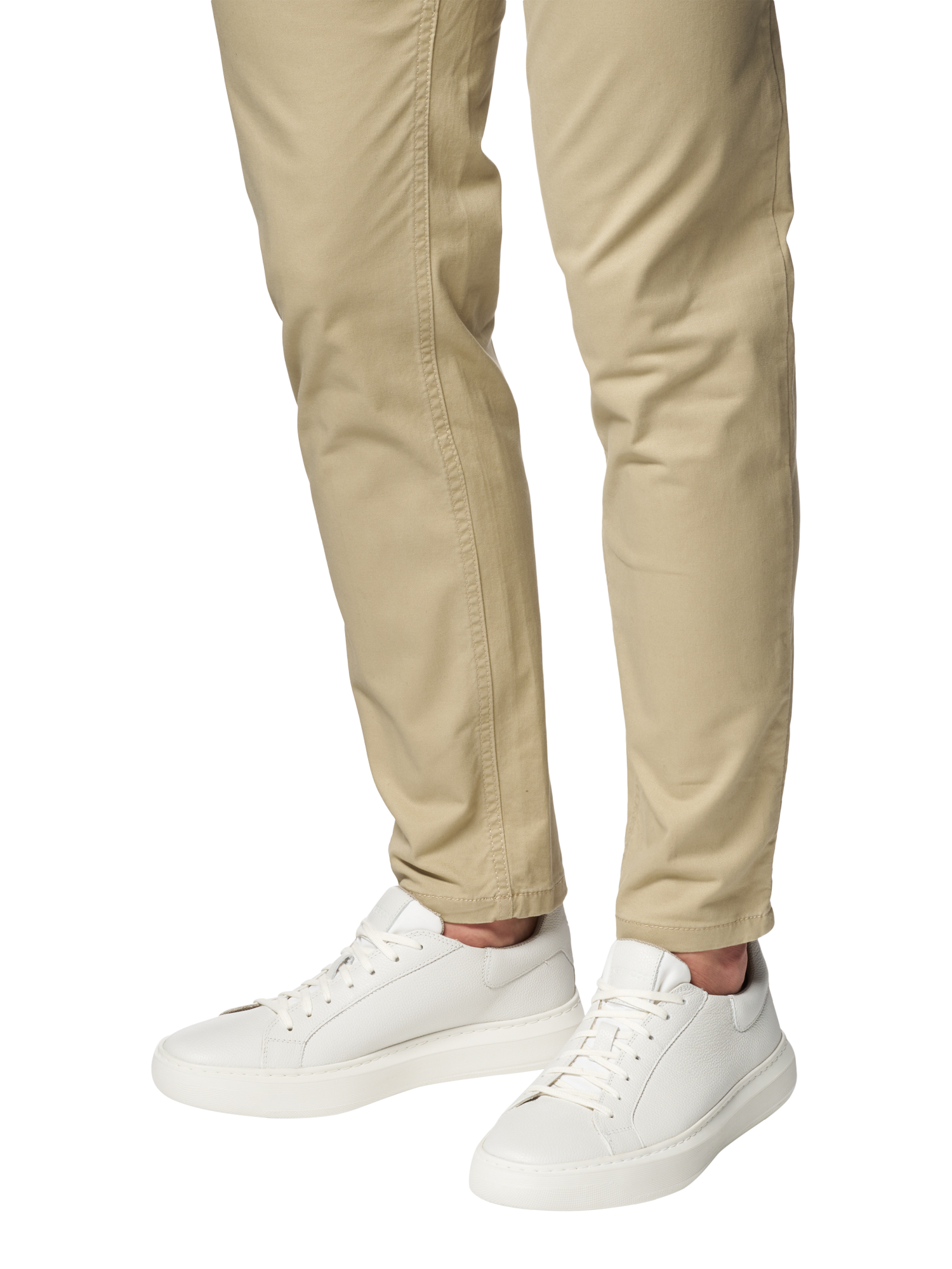 Product image 2 of 11, which shows Geox Deiven Low Top Leather Trainers, White, 6